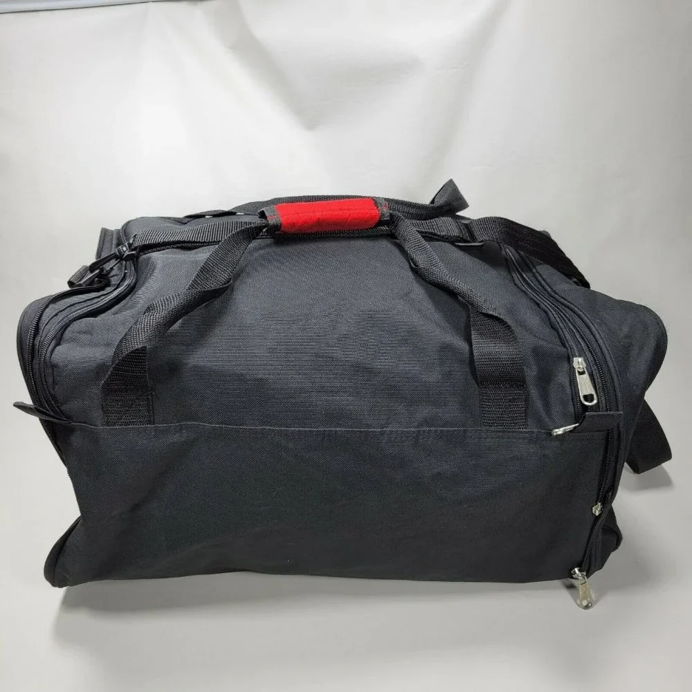 Walt Disney World 1971 Mickey Mouse Black Duffel Bag Travel Gym Tote Disney Park - Picture 3 of 11